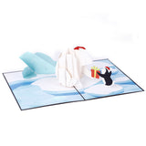 liif lovepop polar bear christmas pop up card