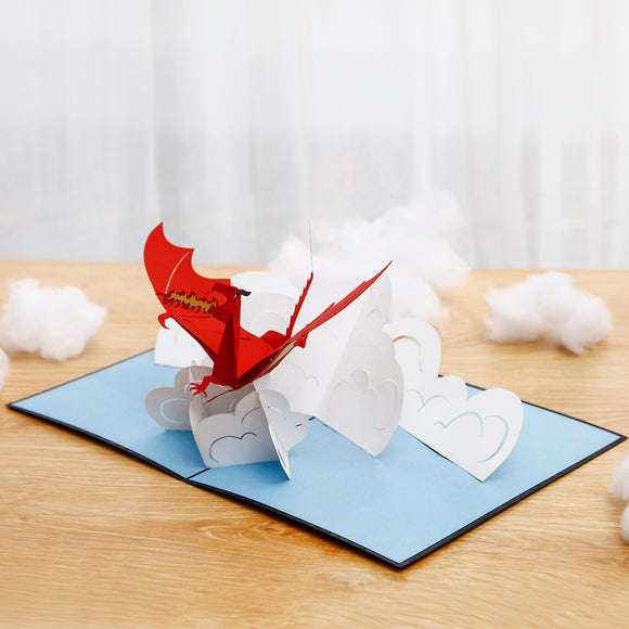 Fiery Dragon 3D pop-up card