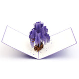 Wisteria Purple Pop Up Card