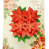 Liif Poinsettia Pop Up Card