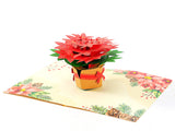 Liif Poinsettia Pop Up Card