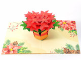 Liif Poinsettia Pop Up Card