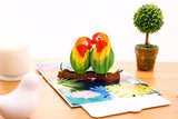 Lovebirds Pop Up Card