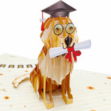 Graduation Dog Pop Up Card