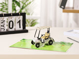 liif golf pop up card 3d greeting fathers day cart golfing