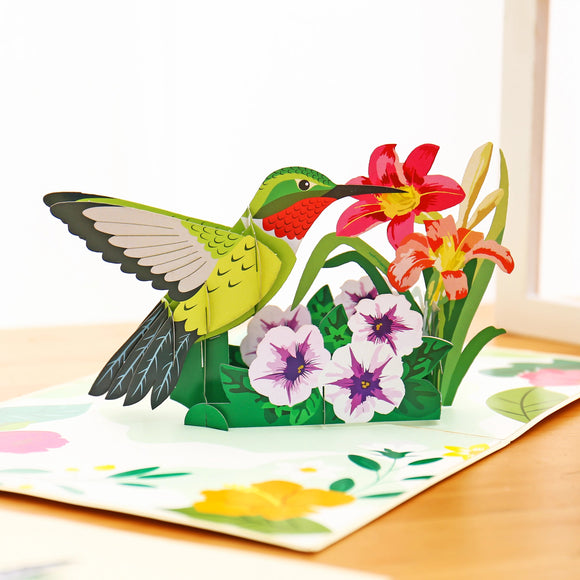 Hummingbird Inspiration Pop Up Card