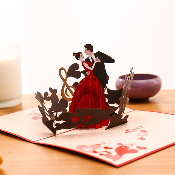 Dancing Couple Pop Up Card