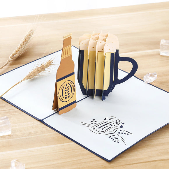 Beer Cheer Pop Up Card