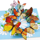 liif 3d greeting pop up card butterfly flying spring mother day sympathy