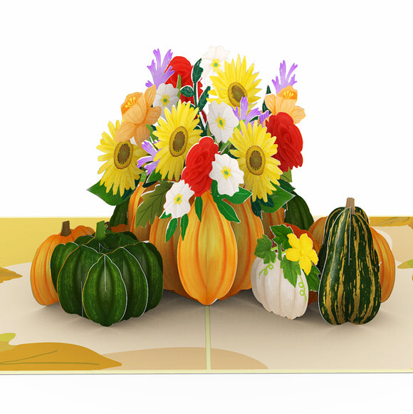 Pumpkin Flower Pop Up Card