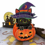 Halloween Black Cat Pop Up Card