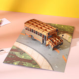 Liif School Bus Pop Up Card