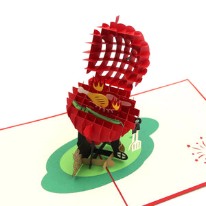BBQ Steak and Grill 3D Pop Up Card