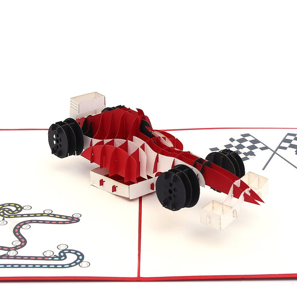 F1 Racing Pop Up Card