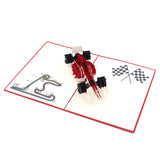 F1 Racing Pop Up Card