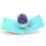 Lavender Blooms 3D Pop Up Card