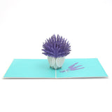 Lavender Blooms 3D Pop Up Card