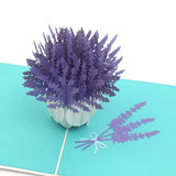 Lavender Blooms 3D Pop Up Card