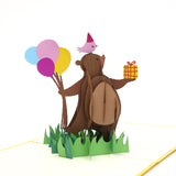 Party Bear Pop Up Card