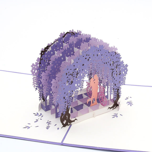 Wisteria Arch Pop Up Card