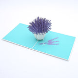 Lavender Blooms 3D Pop Up Card