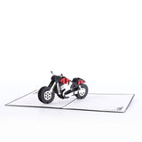 3D motocycle pop up card