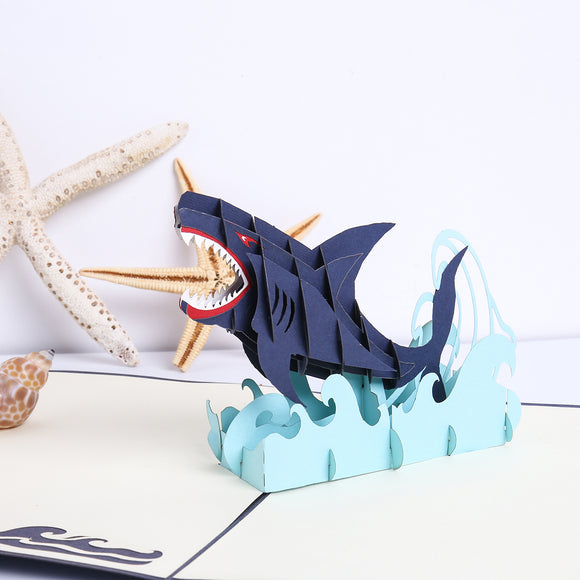 Jumping Shark Pop-up Card