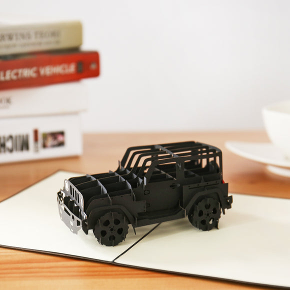 Trendy Jeep Pop-up card