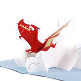 Fiery Dragon 3D pop-up card