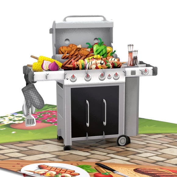 BBQ Grill Pop Up Card