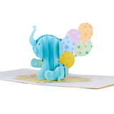 Elephant Balloon Pop Up Card