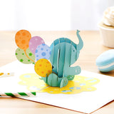 Elephant Balloon Pop Up Card