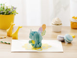 Elephant Balloon Pop Up Card