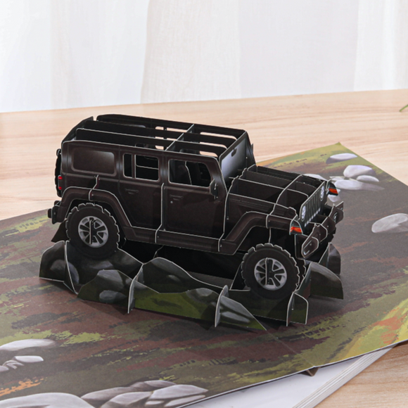 Liif Jeep Wrangle Pop Up Card