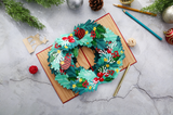 liif Christmas Wreath 3D greeting pop up card merry happy