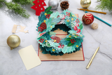 liif Christmas Wreath 3D greeting pop up card merry happy