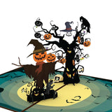 liif halloween pop up card kids pumpkin trick or treat tree funny boy girl son daughter child